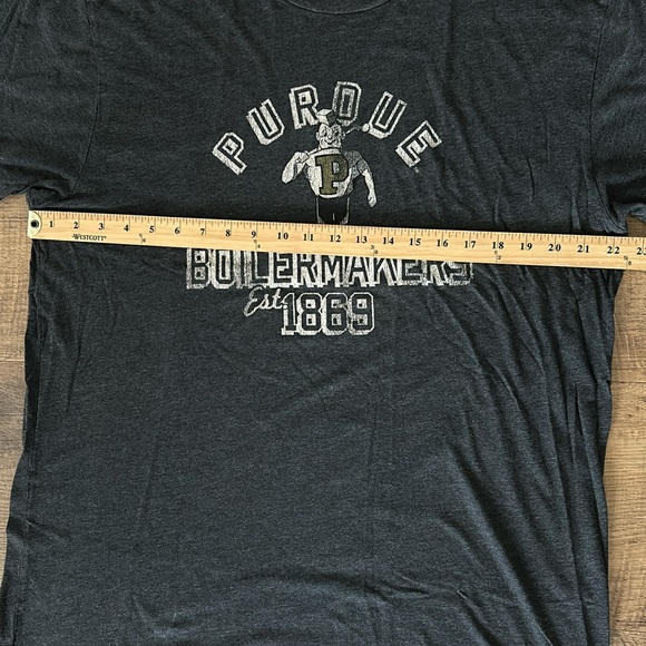 Perdue Boilermakers The Original Retro Brand super soft heather grey/blk T-shirt - Picture 6 of 7